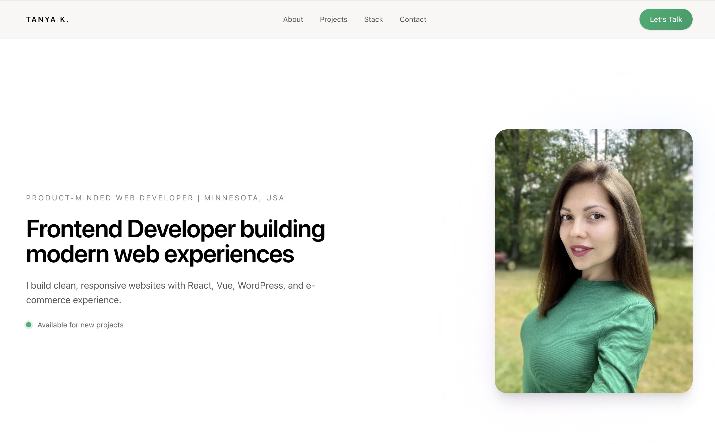 Personal Portfolio Website